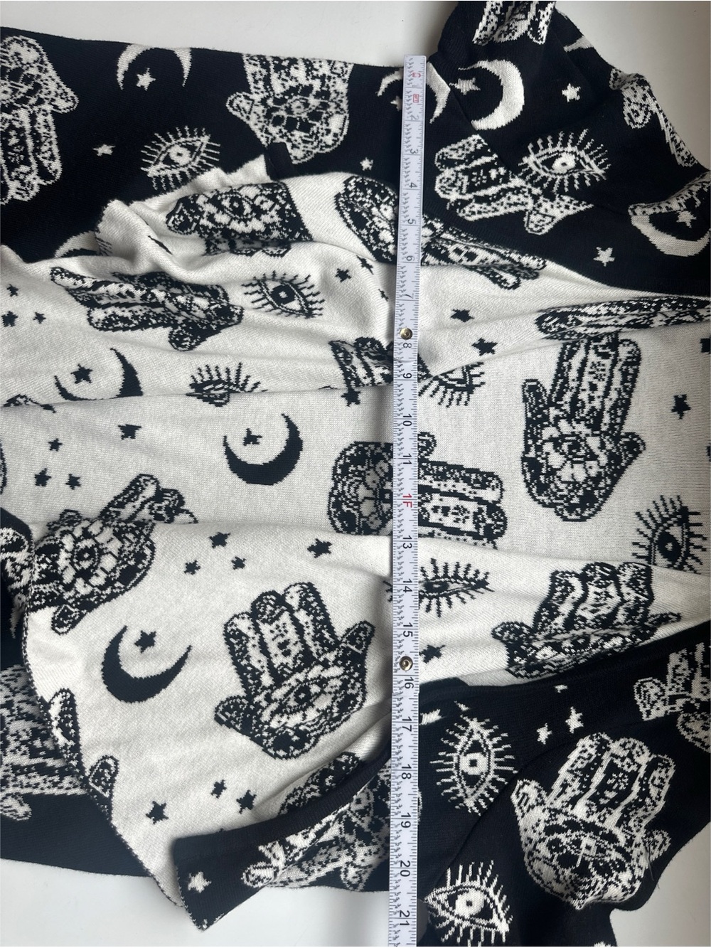 Hot Topic Hamsa Hand Flyaway Open Front Cardigan - Picture 10 of 10